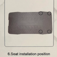 Arwibon GT08 Four Screws on the Seat and Pedals
