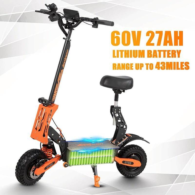 Arwibon GT08 Electric Scooter with Seat