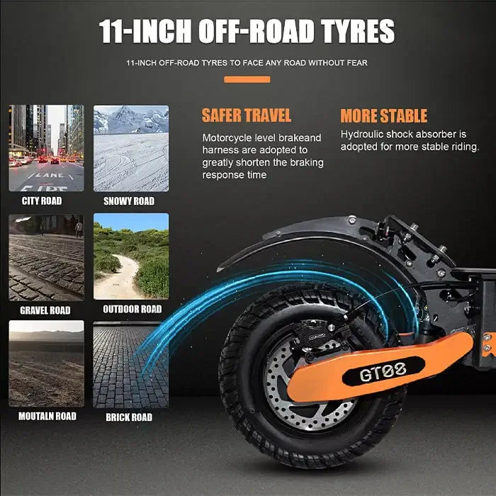 Arwibon GT08 Ultimate Off Road Electric Scooter Performance