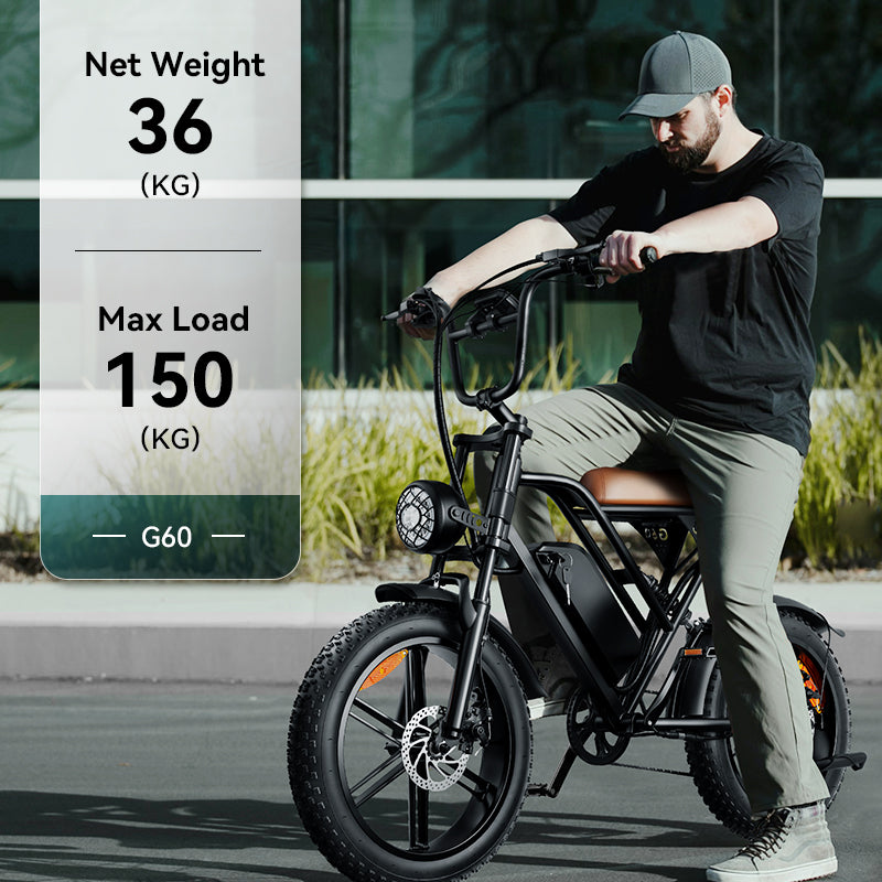 G60 Adults Electric Bike for Mountains