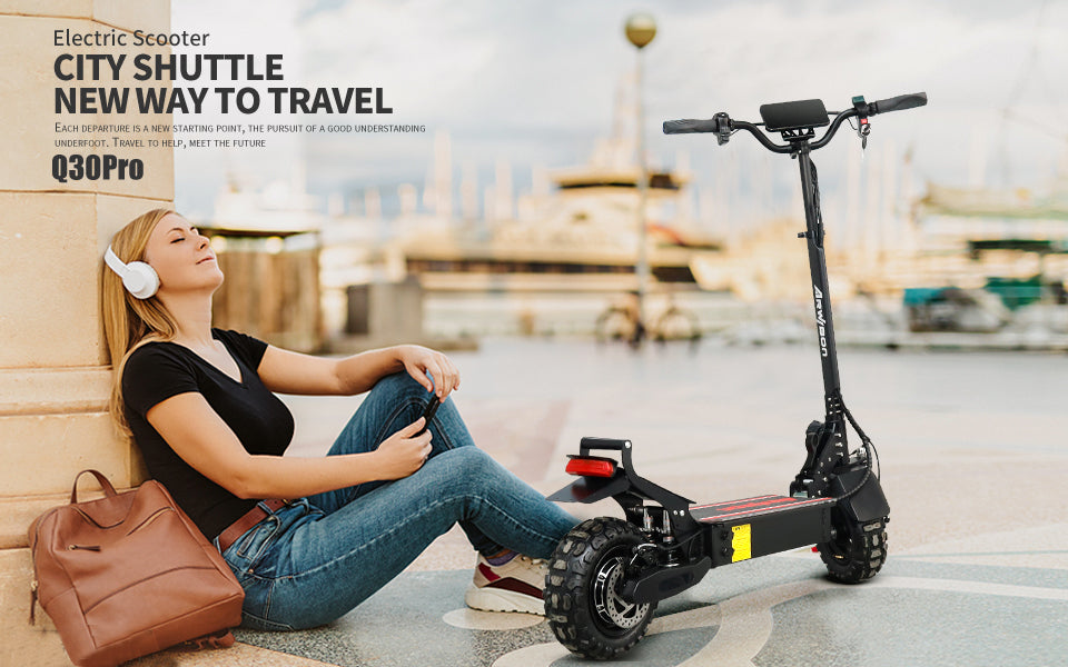 Arwibon Q30 Electric Scooter for Adults - 2500W Motor, 48V/16AH, 440 Lbs