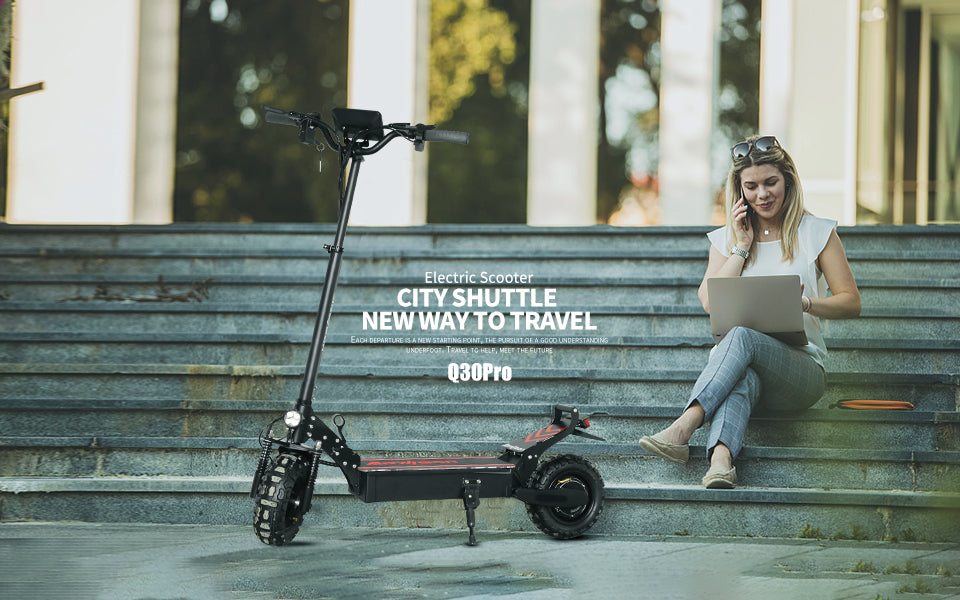 Arwibon Q30 Electric Scooter for Adults - 2500W Motor, 48V/16AH, 440 Lbs
