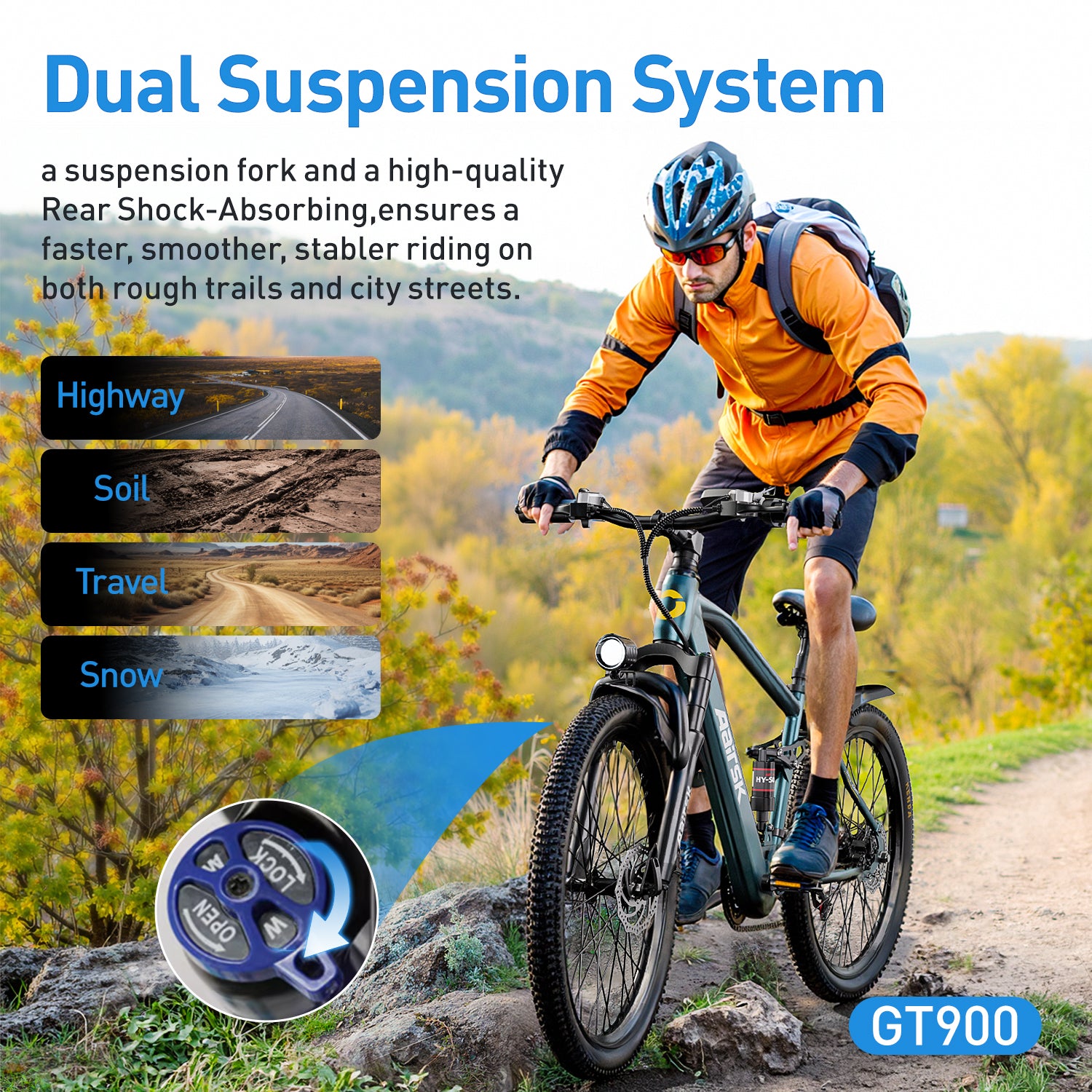 Aairsk GT300 Long-Range E-Bike for Adults