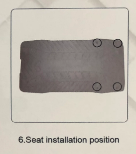 arwibon GT08 Four Screws on the Seat and Pedals
